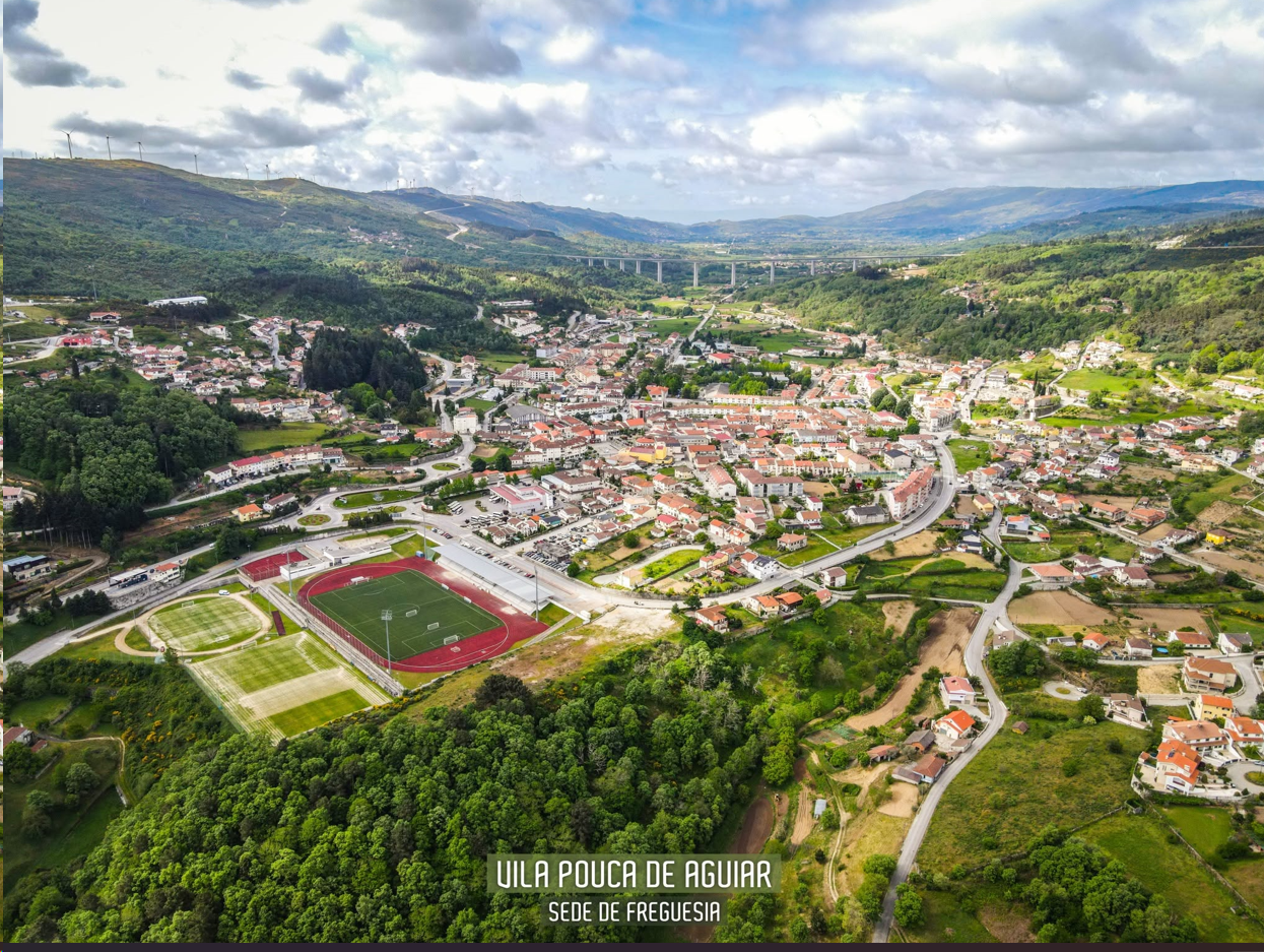 Vista aérea de Vila Pouca de Aguiar